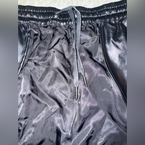 BLANKNYC Denim Draped Faux Leather Shorts/skort SIZE: MEDIUM - Picture 6 of 12